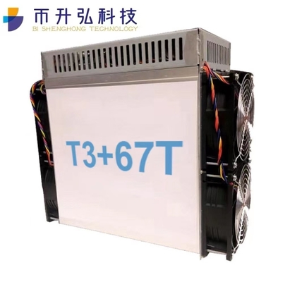 3300W Innosilicon Asic Miner T3+ 67T Asic Mining Rig 13.53KG